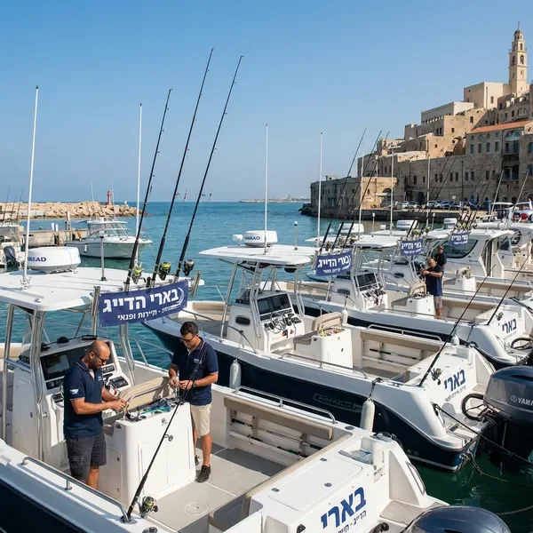 צי סירות הדיג המודרני שלנו בנמל יפו